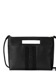 Linden Crossbody Bag - Natural Leather - Black Vachetta