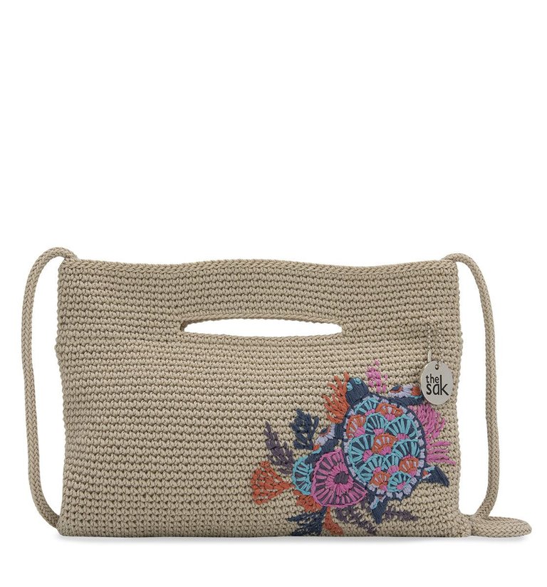 Linden Crossbody Bag - Hand Crochet - Ecru Seascape
