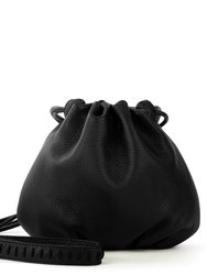Lorelie Drawstring Crossbody Bag - Black