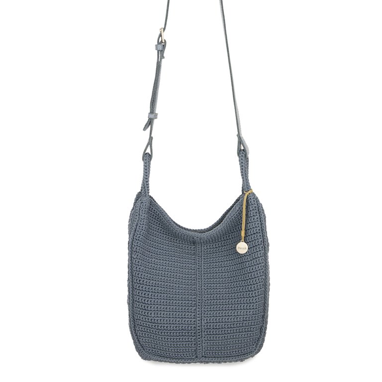 Los Feliz Crossbody Bag - Hand Crochet - Maritime