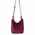 Los Feliz Crossbody Bag - Snap Closure - Currant Suede