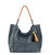 Los Feliz Large Tote - Unlined - Dusty Blue Grey Leather