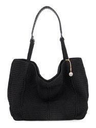 Los Feliz Large Tote - Hand Crochet - Black