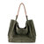 Los Feliz Large Tote - Eco Lined - Moss Suede