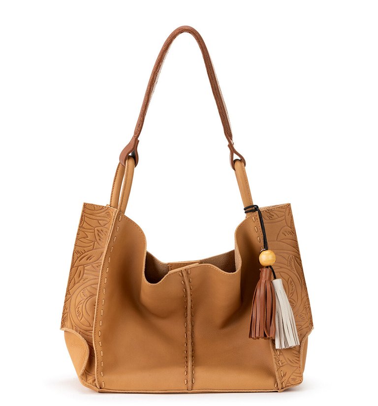 Los Feliz Medium Tote - Scotch Leaf Embossed