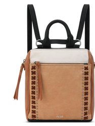 Loyola Mini Backpack - Leather - Neutral Block