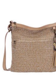 Lucia Crossbody Bag - Hand Crochet - Bamboo Static