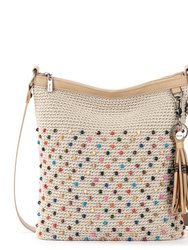 Lucia Crossbody Bag - Hand Crochet - Ecru Multi Beads