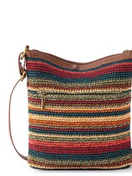 Lucia Crossbody Bag - Hand Crochet - Woodland Stripe