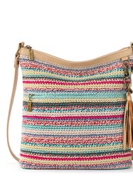 Lucia Crossbody Bag - Hand Crochet - Eden Stripe