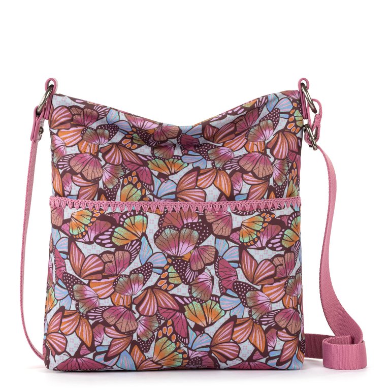 Lucia Crossbody Bag - Eco Twill - Mulberry Butterfly Bloom