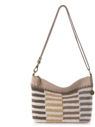 Lumi Crossbody Bag - Hand Crochet - Serenity Stripe