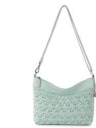Lumi Crossbody Bag - Hand Crochet - Aqua Primrose
