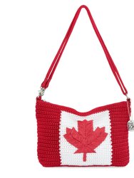 Lumi Crossbody Bag - Hand Crochet - Canadian Flag