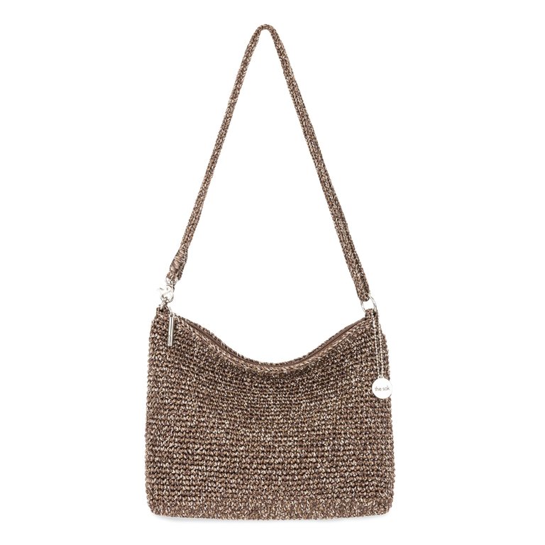 Lumi Crossbody Bag - Hand Crochet - Brown Static