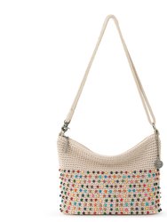 Lumi Crossbody Bag - Hand Crochet - Ecru Multi Beads