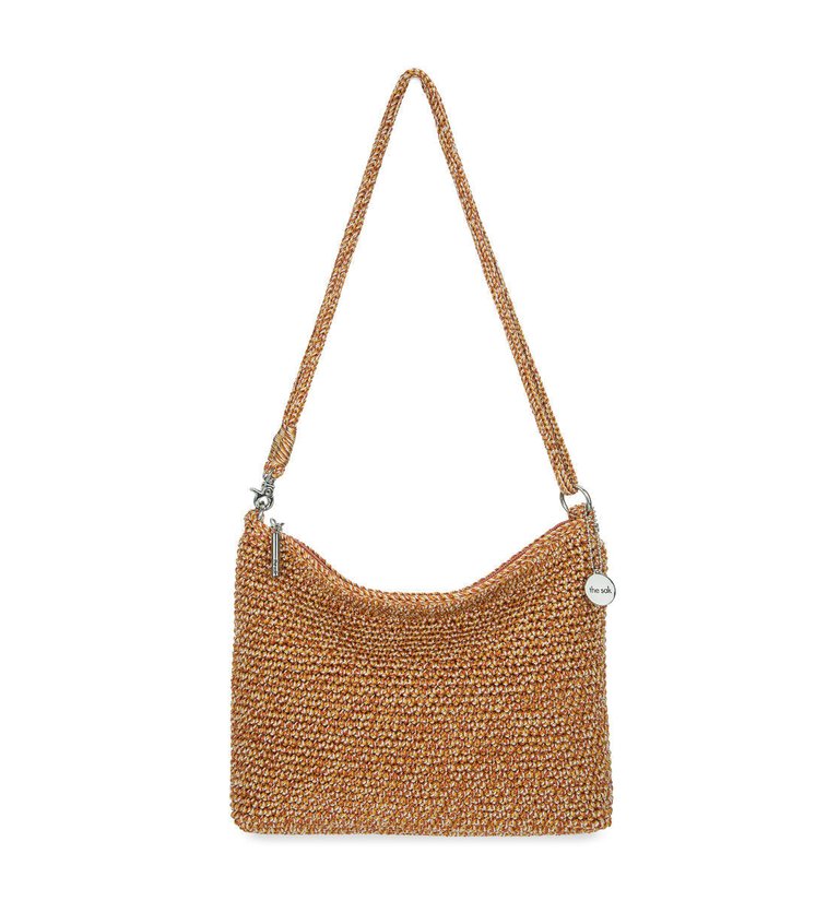 Lumi Crossbody Bag - Hand Crochet - Rust Static