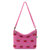Lumi Crossbody Bag - Hand Crochet - Pink Cherries
