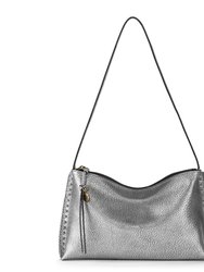 Mariposa Mini Shoulder Bag - Leather - Dark Silver