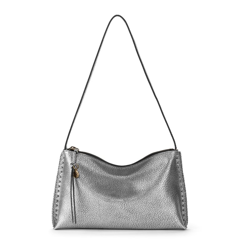 Mariposa Mini Shoulder Bag - Leather - Dark Silver