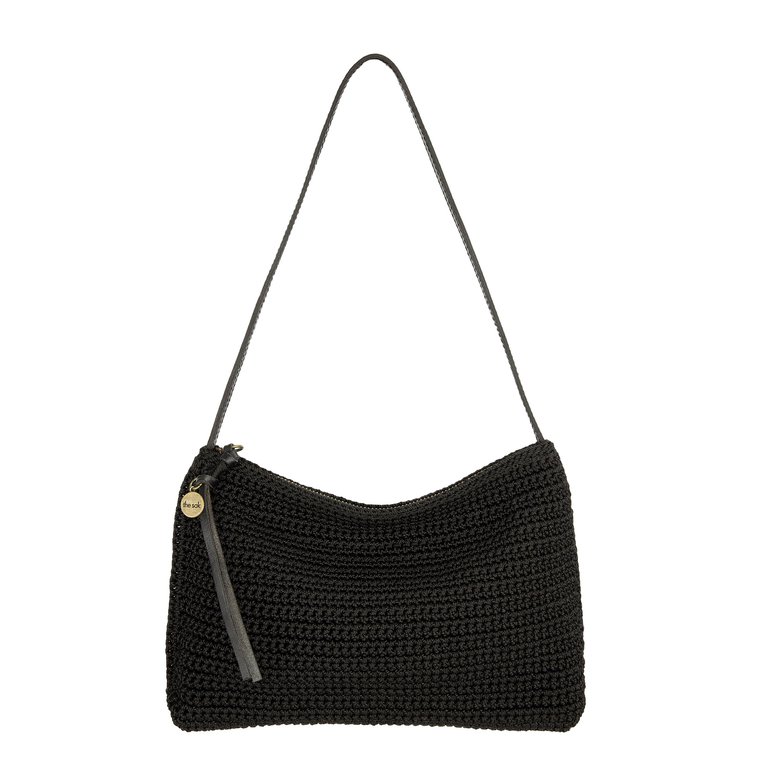 Mariposa Mini Shoulder Bag - Hand Crochet - Black