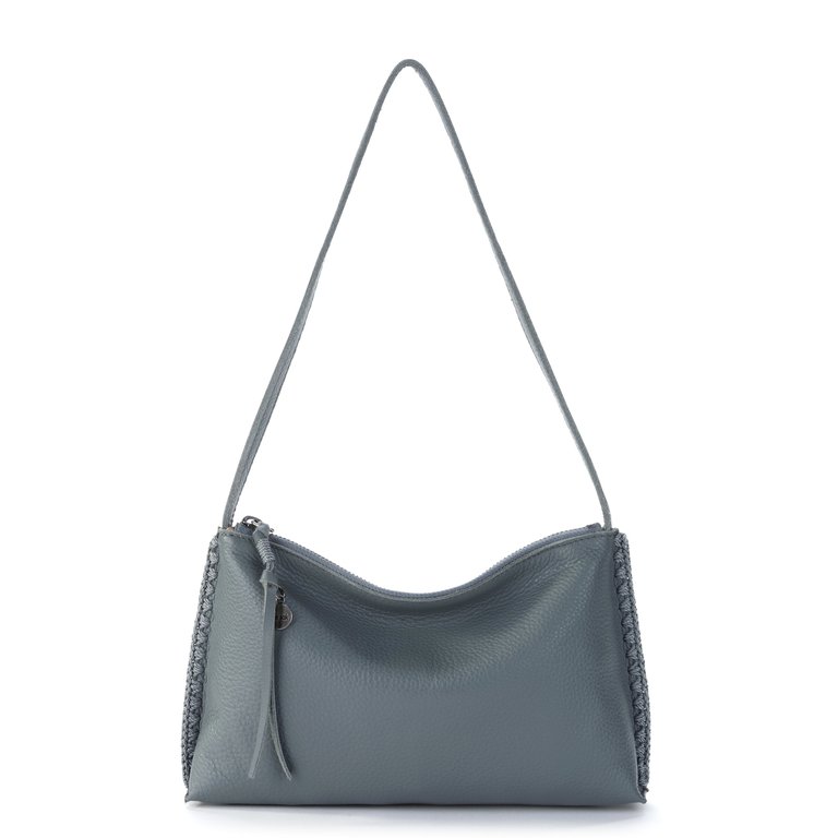 Mariposa Mini Shoulder Bag - Leather - Dusty Blue Grey