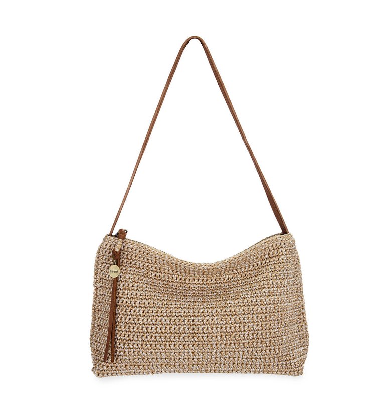 Mariposa Mini Shoulder Bag - Hand Crochet - Bamboo Static