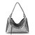 Mariposa Shoulder Bag - Leather - Black Silver Pebble