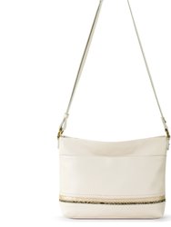 Melrose Leather Crossbody Handbag - Leather - Stone Snake Block