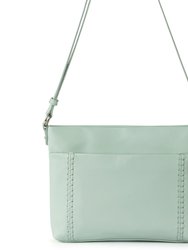 Melrose Leather Crossbody Handbag - Leather - Aqua