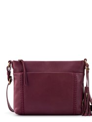 Melrose Leather Crossbody Handbag - Cabernet