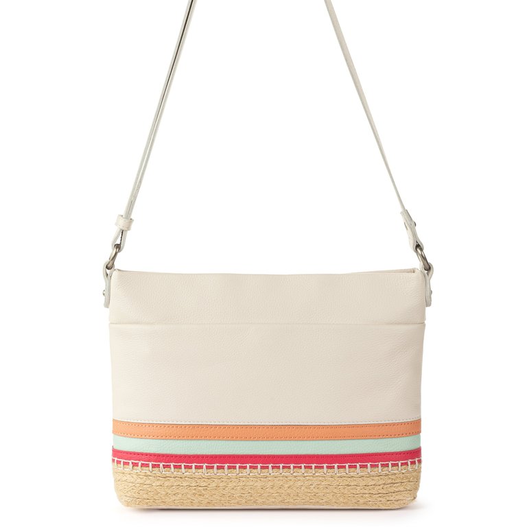 Melrose Leather Crossbody Handbag - Leather - Vibrant Block Espadrille