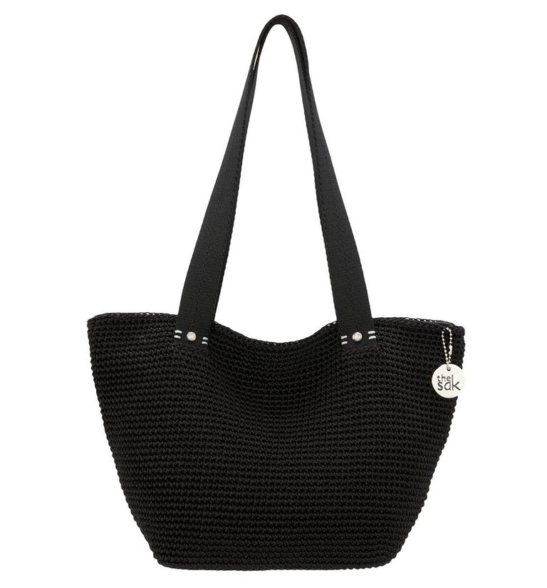 Mendocino Medium Tote - Hand Crochet - Black