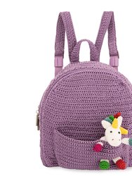 Misty Kids Backpack - Hand Crochet - Heather Unicorn