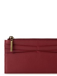 Neva Large Card Wallet - Crimson