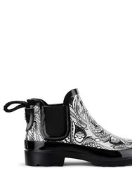 Rhyme Ankle Rainboot - Rubber - Black and White Soulful Desert