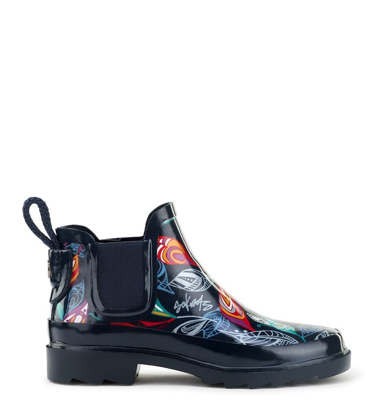 Rhyme Ankle Rainboot - Rubber - Midnight Windsong