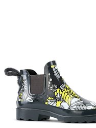 Rhyme Ankle Rainboot - Rubber - Slate Flower Blossoms