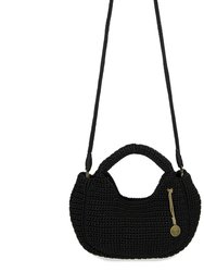 Rylan Mini Satchel Bag - Hand Crochet - Black