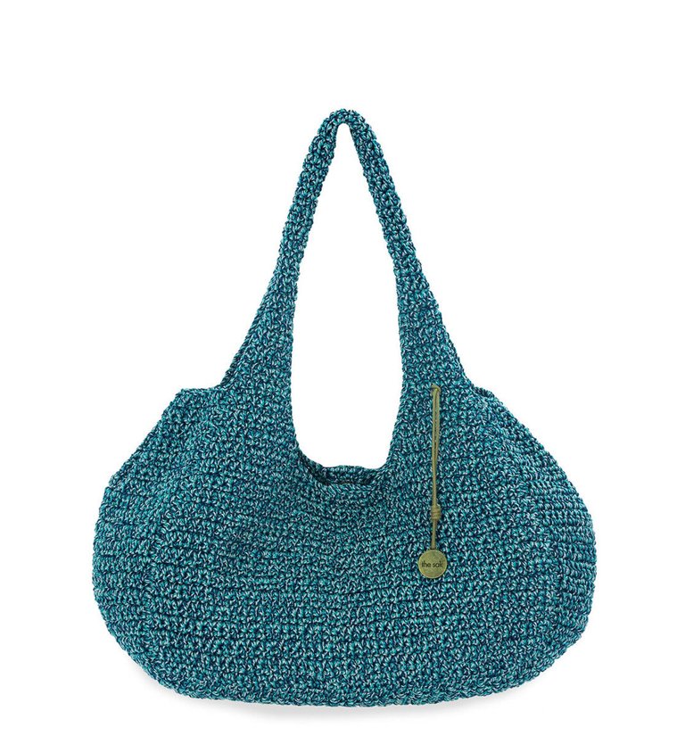 Rylan Satchel - Hand Crochet - Azure Static