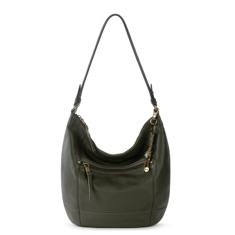 Sequoia Hobo Leather Bag - Leather - Moss