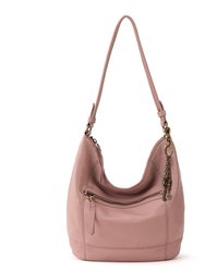 Sequoia Hobo Leather Bag - Leather - Vintage Coral