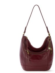 Sequoia Hobo Leather Bag - Leather - Cabernet