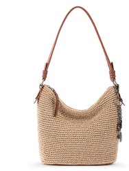 Sequoia Small Hobo Bag - Hand Crochet - Bamboo Static