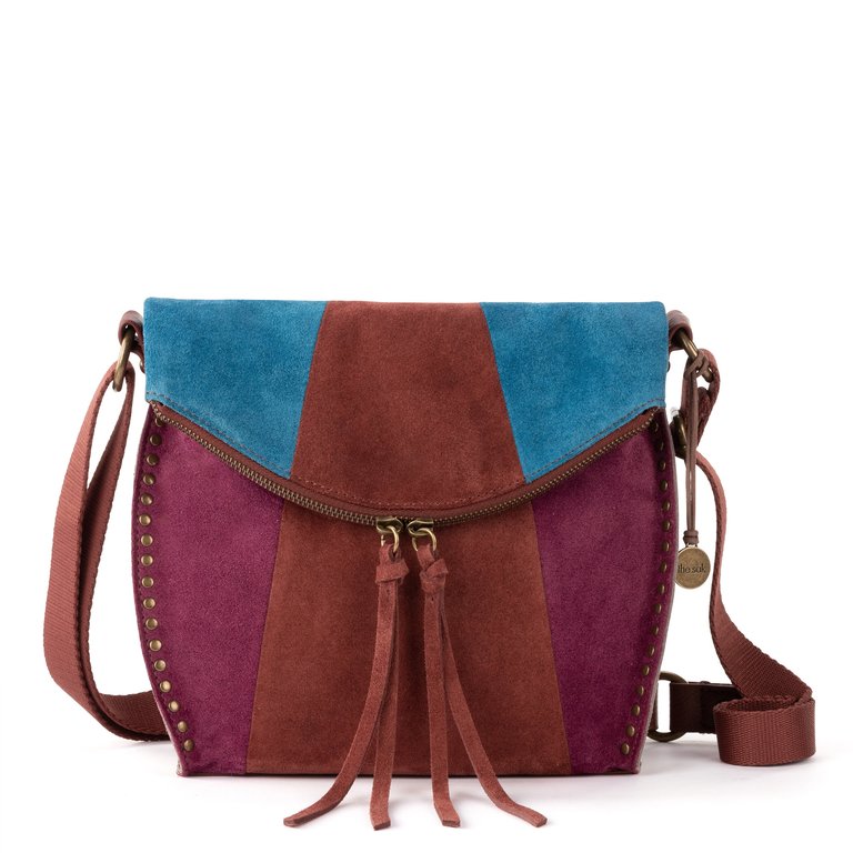 Silverlake Crossbody Bag - Leather - Suede Multi Patch