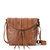 Silverlake Crossbody Bag - Leather - Tobacco Crafted Stripe