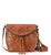 Silverlake Crossbody Bag - Leather - Tobacco Floral Embossed