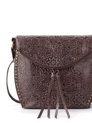 Silverlake Crossbody Bag - Leather - Mahogany Tile Embossed