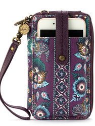 Silverlake Smartphone Crossbody - Canvas - Violet Tapestry World