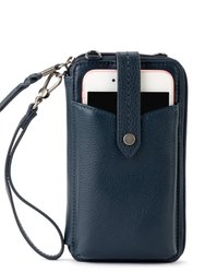 Silverlake Smartphone Crossbody - Leather - Indigo